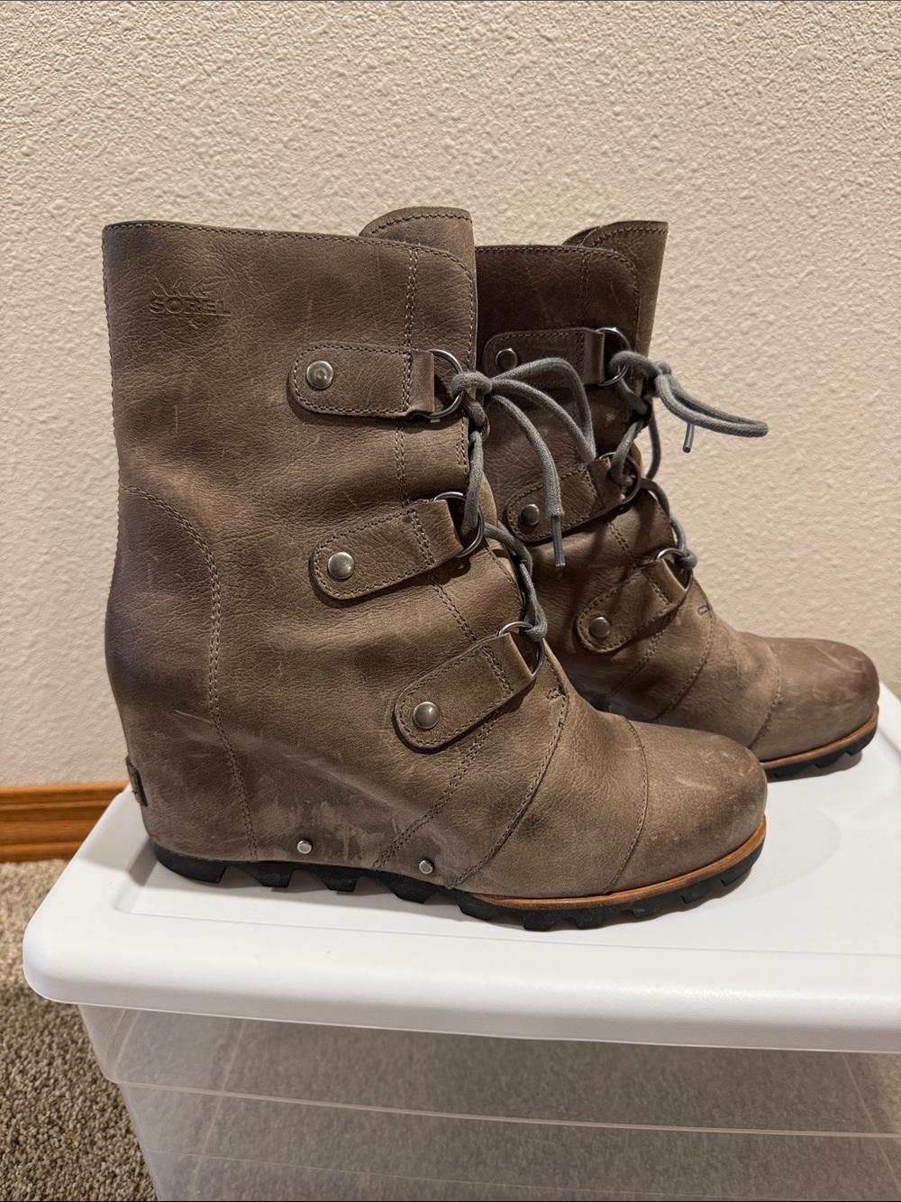 Sorel Joan of Arctic wedge boot.